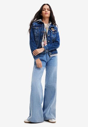 Chaqueta Denim Azul-Blanco Desigual