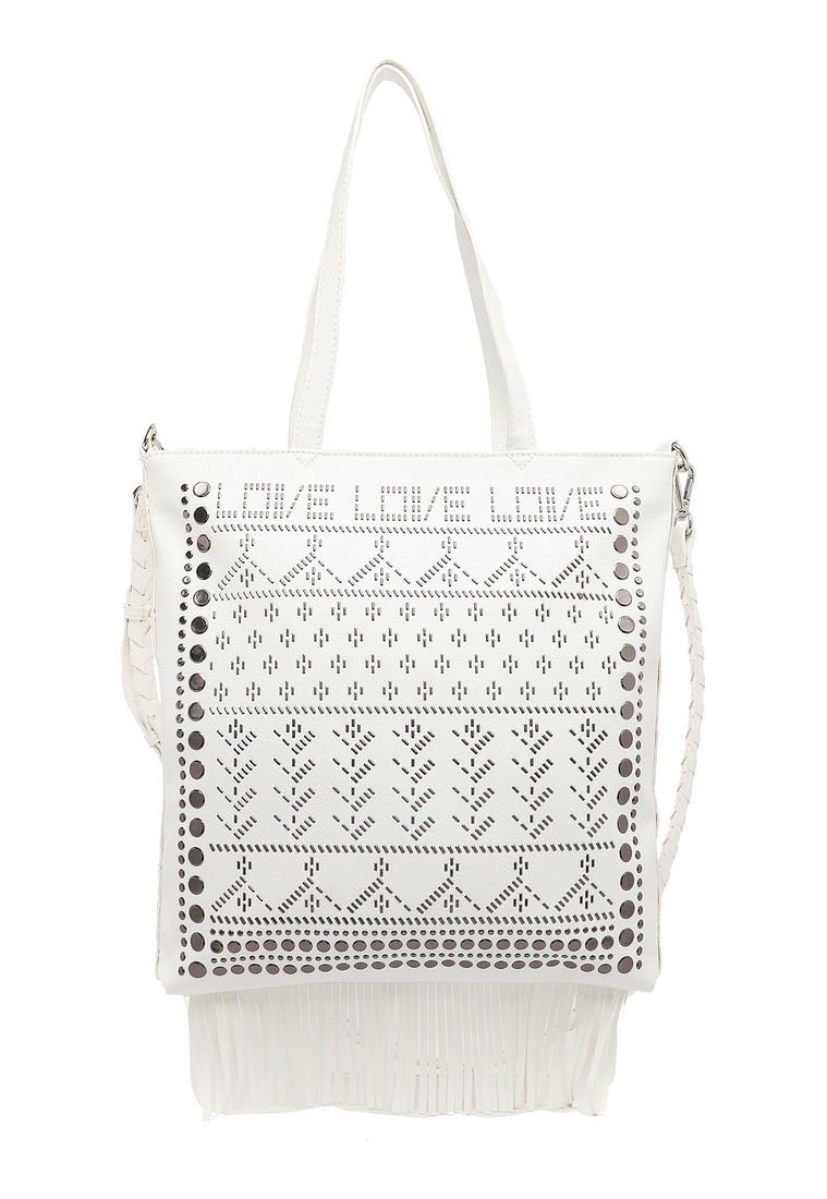 bolso blanco desigual el corte ingles