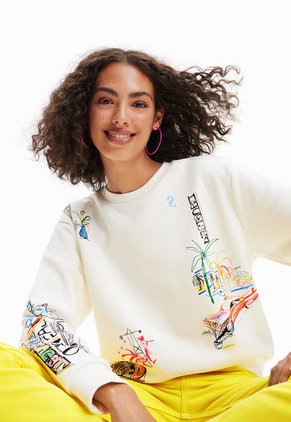 Buzo Blanco-Multicolor Desigual Arty
