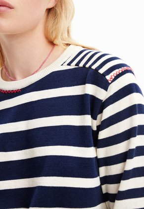 Saco Marfil-Azul-Rojo Desigual