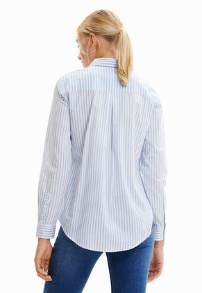 Camisa Blanco-Azul-Rojo Desigual