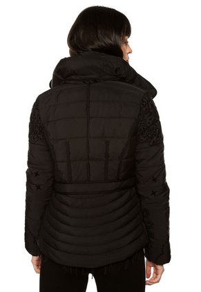 Chaqueta Negro Desigual