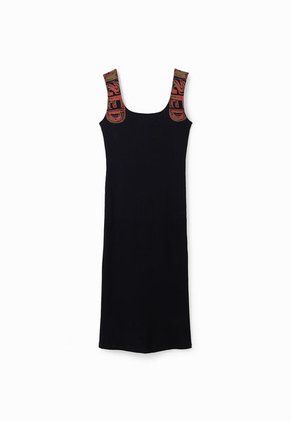 Vestido Negro-Multicolor Desigual