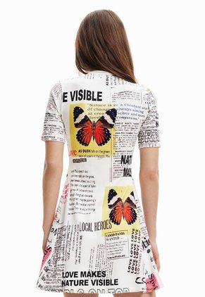 Vestido Blanco-Multicolor Desigual