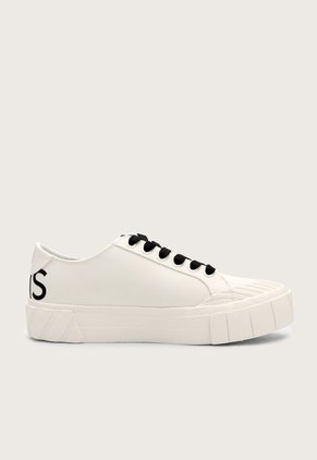 Tenis Lifestyle Marfil-Negro-Blanco Desigual Life is Awesome