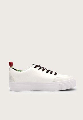 Tenis Lifestyle Blanco-Negro-Rojo Desigual Mickey Mouse