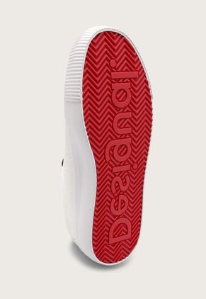 Tenis Lifestyle Blanco-Negro-Rojo Desigual Mickey Mouse