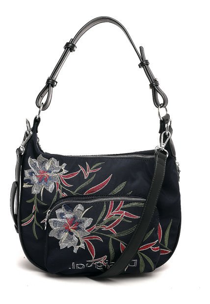bolso azul marino desigual