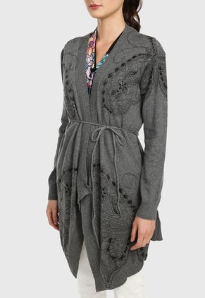 Cárdigan Gris-Negro Desigual