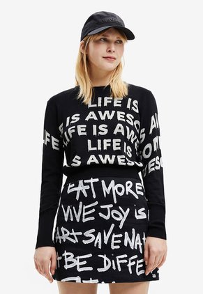 Saco Negro-Blanco Desigual