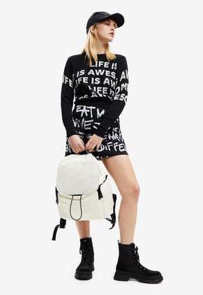 Saco Negro-Blanco Desigual