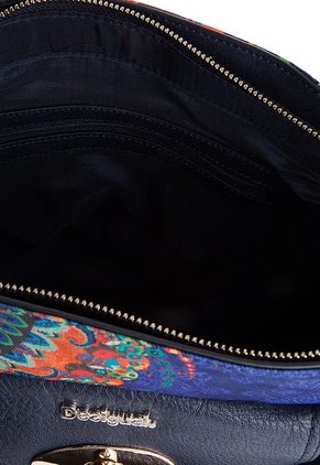 Bolso Azul Royal-Negro Desigual
