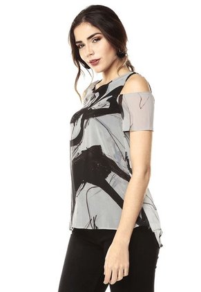 Blusa Negra-Blanca Desigual