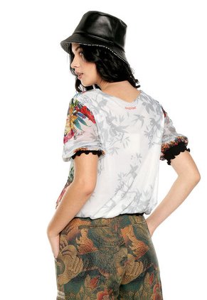 Blusa Blanco-Multicolor Desigual