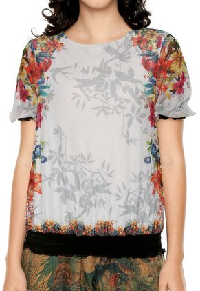 Blusa Blanco-Multicolor Desigual