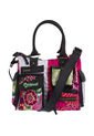 Bolso Desigual Negro-Blanco-Fucsia-Naranja de Desigual