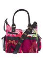 Bolso Desigual Negro-Blanco-Fucsia-Naranja de Desigual
