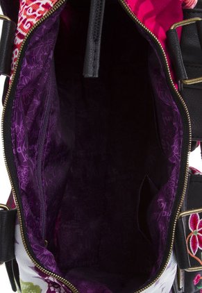 Bolso Desigual Negro-Blanco-Fucsia-Naranja