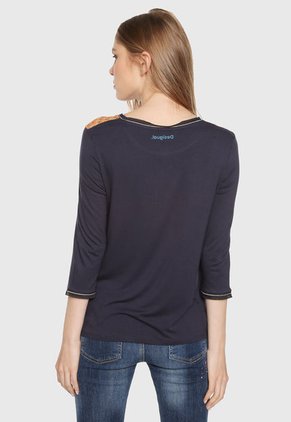 Blusa Azul-Multicolor Desigual