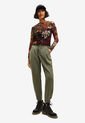 Pantalón Verde Oliva Desigual slouchy de Desigual