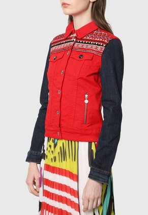 Chaqueta Rojo-azul-Blanco Desigual
