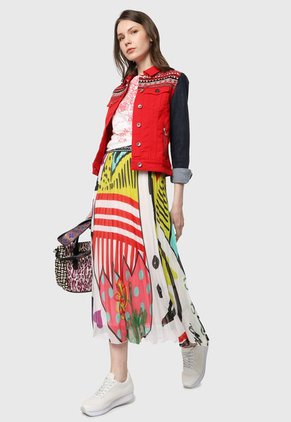 Chaqueta Rojo-azul-Blanco Desigual