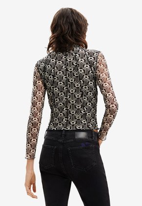 Blusa Negro-Gris Desigual