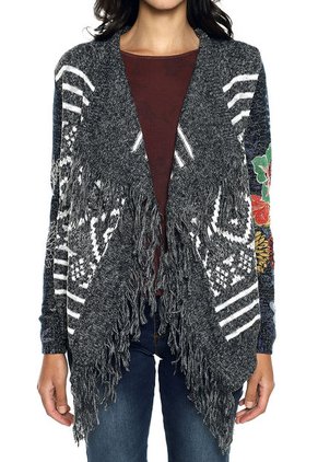 Saco Gris-Blanco Desigual