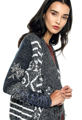 Saco Gris-Blanco Desigual