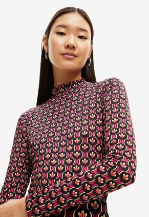 Body Negro-Fucsia-Naranja Desigual