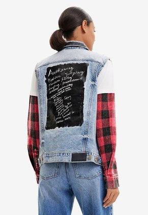 Chaleco Azul Multicolor Desigual