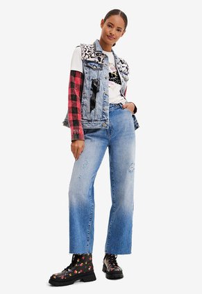 Chaleco Azul Multicolor Desigual