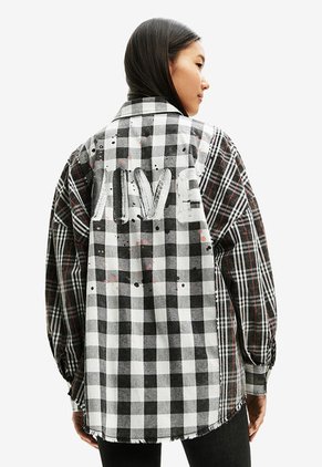 Camiseta Negro-Blanco-Rojo Desigual