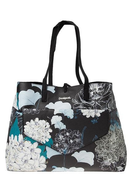 Bolso Doble Faz Negro Desigual