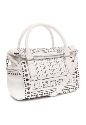 Bolso Blanco-Plateado Desigual