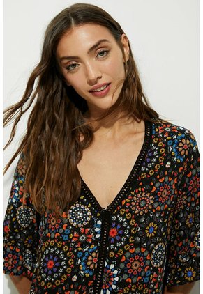 Vestido Negro-Multicolor Desigual