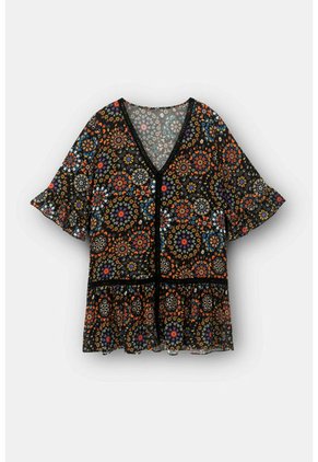 Vestido Negro-Multicolor Desigual