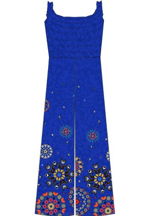 Enterizo Azul-Multicolor Desigual