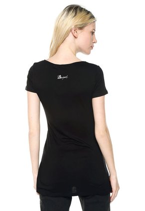 Camiseta Negro-Rojo-beige Desigual