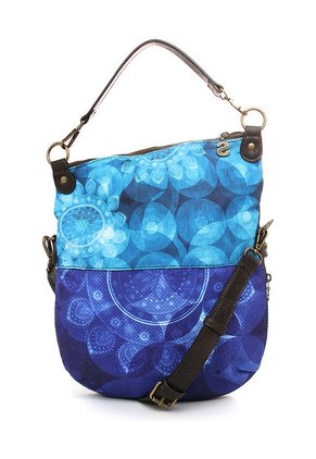 Bolso Azul-Negro Desigual