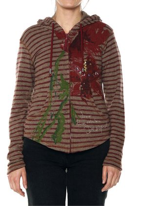 Chaqueta Café-Vinotinto Desigual