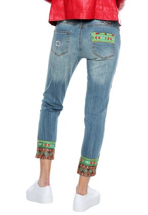 Jean Azul-Multicolor Desigual