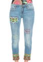 Jean Azul-Multicolor Desigual de Desigual