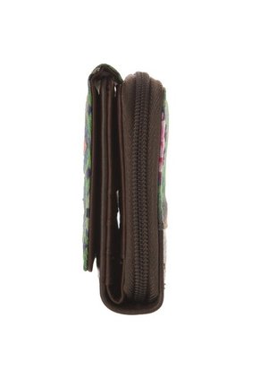 Billetera Desigual Flores Multicolor-Café