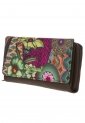 Billetera Desigual Flores Multicolor-Café de Desigual