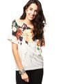 Camiseta Crema Desigual de Desigual