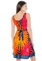 Vestido Desigual Azul Oscuro-Rojo-Naranja de Desigual