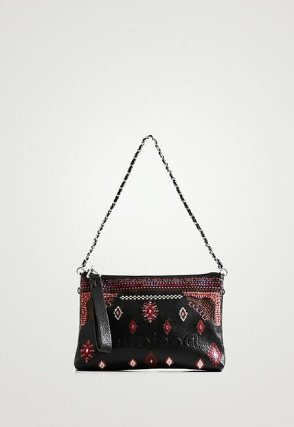 Bolso Negro-Rosa-Rojo Desigual - Compra Ahora | Dafiti Colombia