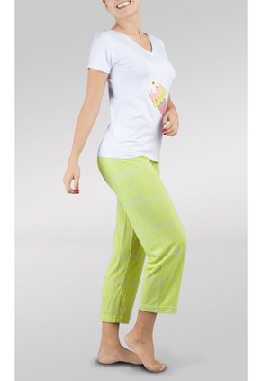 Pijama Di Mattina Ice Dream Amarillo-Blanco