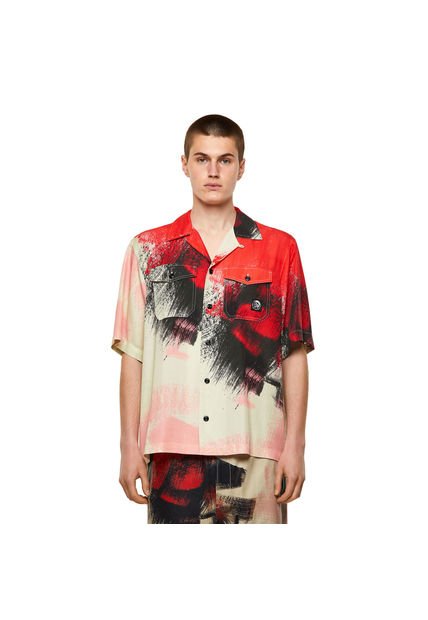 Diesel Camisa Manga Larga Para Hombre S-Wolf-All Diesel